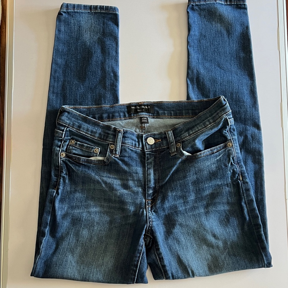 Banana Republic Women’s Skinny Fit Blue Jeans Size: 27/4